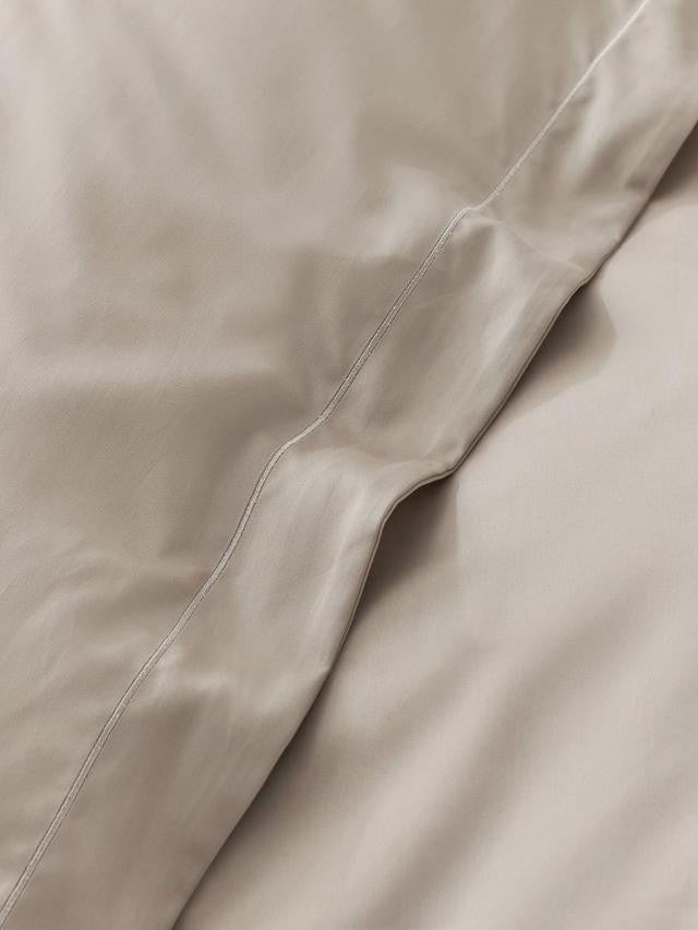 John Lewis Ultimate Luxury Cotton Sateen Duvet Cover - Super King - Latte