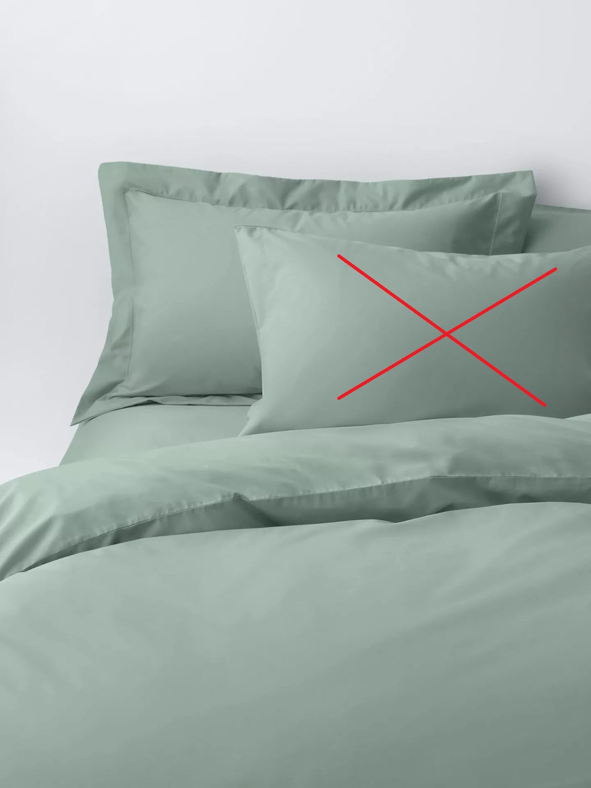 John Lewis The Ultimate Luxury Cotton Sateen Duvet Cover - Sage - Super King