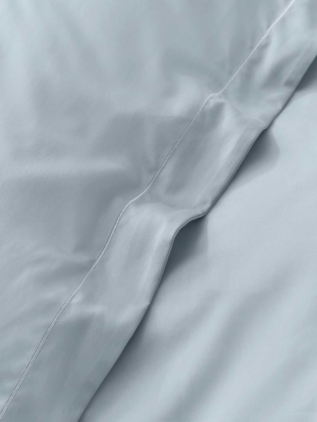 John Lewis Soft & Silky 800 Thread Count Super King Duvet Cover - Ice Blue