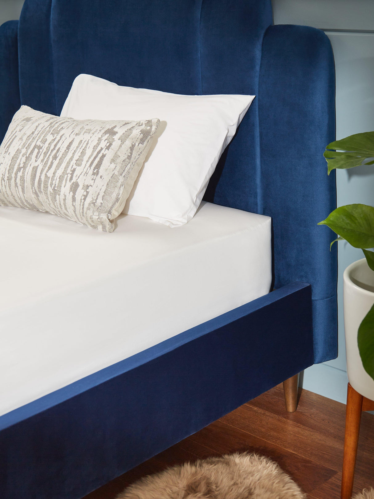 John Lewis Crisp & Fresh Cotton 200 TC Small Double Fitted Sheet - White