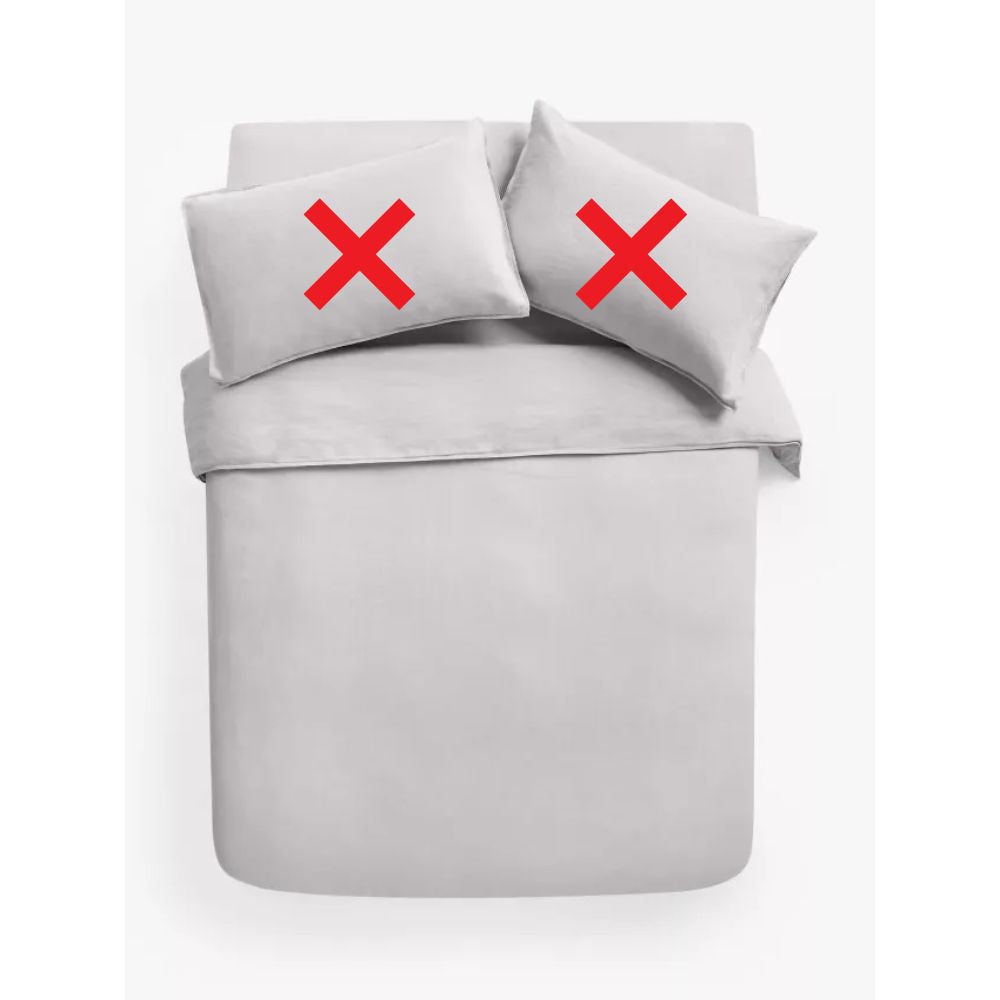 John Lewis Comfy & Relaxed Washed Linen King Size Duvet Cover - Pale Grey