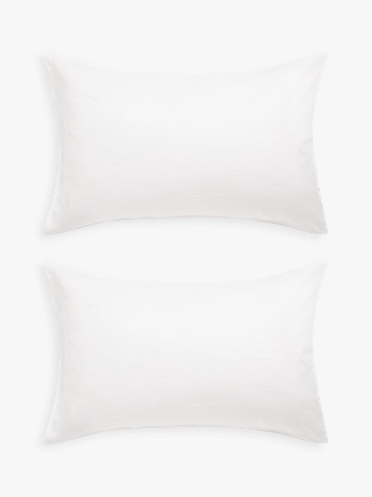 John Lewis Non Reversible Washed Linen Double Duvet Cover - Oyster White