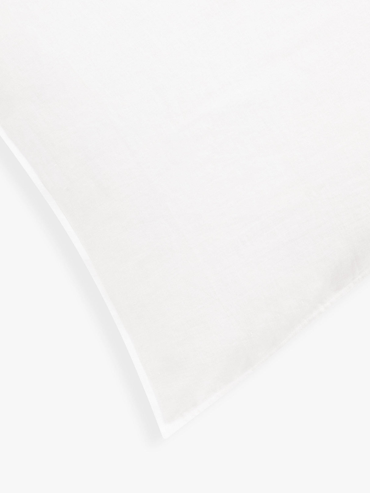 John Lewis Non Reversible Washed Linen Double Duvet Cover - Oyster White