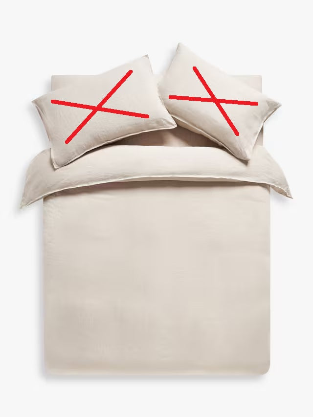 John Lewis Comfy & Relaxed Washed Linen Super King Duvet Cover - Undyed