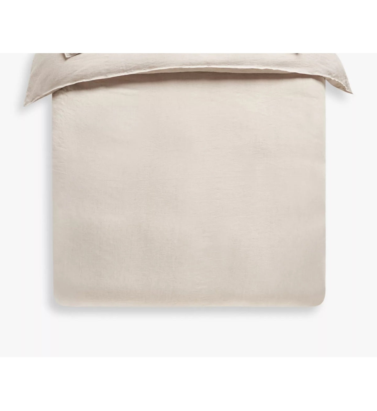 John Lewis Comfy & Relaxed Washed Linen Super King Duvet Cover - Undyed - Kazoop