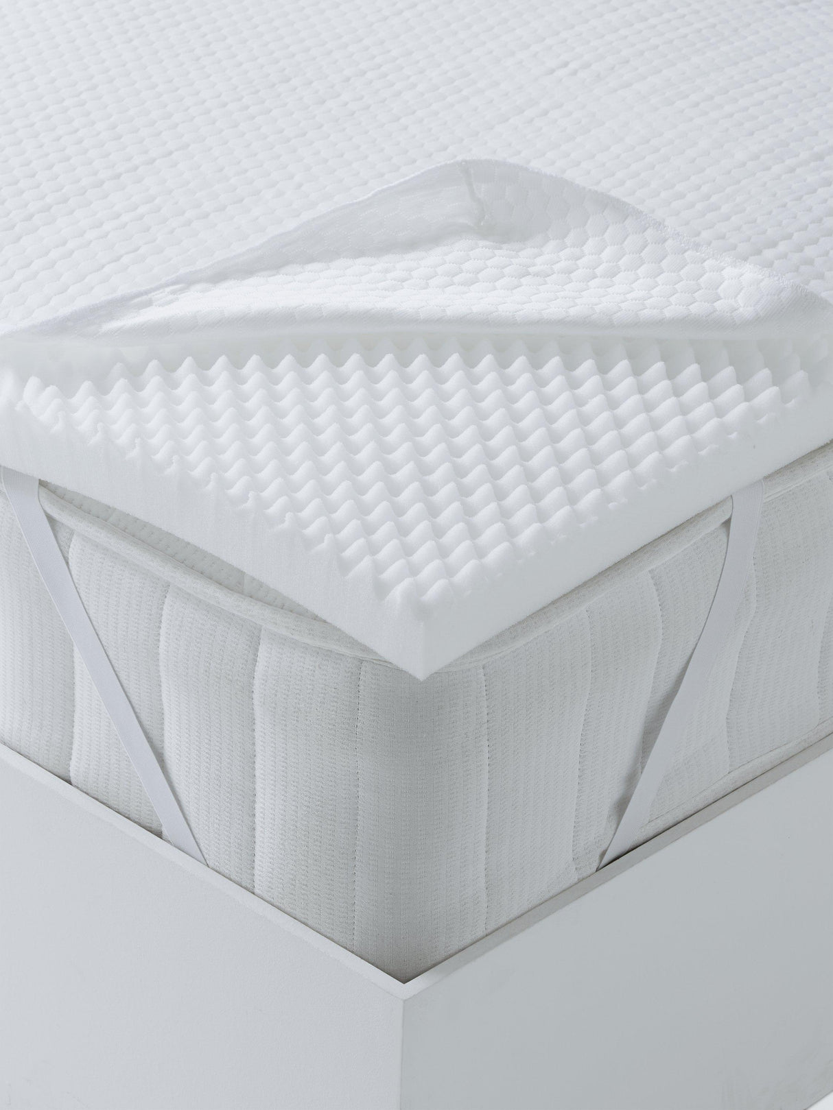 John Lewis Specialist Support 5-Zone Aurora Foam King Mattress Topper White