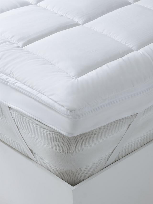 John Lewis Specialist Support Ultimate Dual Layer Topper - Double - White