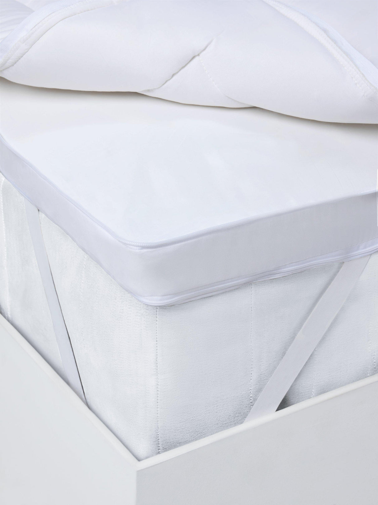 John Lewis Specialist Support Ultimate Dual Layer Topper - Double - White