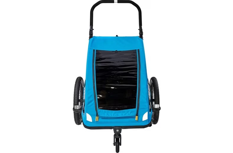 Halfords Advanced Double Bike Adjustable Foldable Trailer - 19kg - Blue