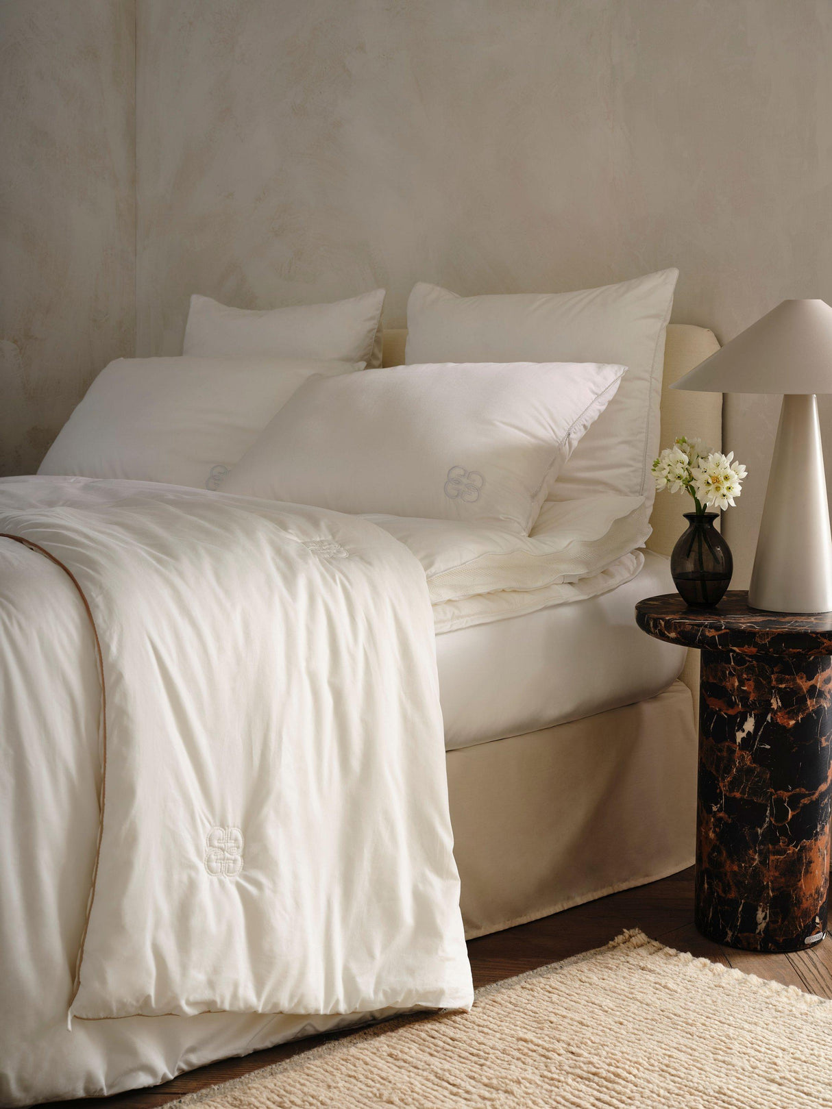 Gingerlily Silk All Seasons 6-7 Tog Duvet - Ivory White - Single 200 x 140cm