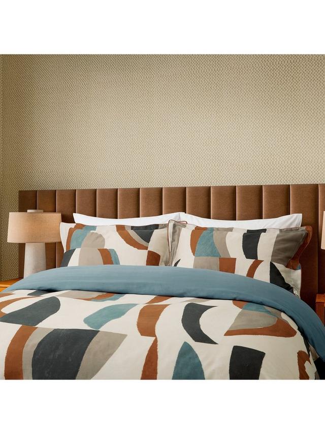 Harlequin Torillo Super King Duvet Cover Set - Black Earth/Cornflower/Walnut