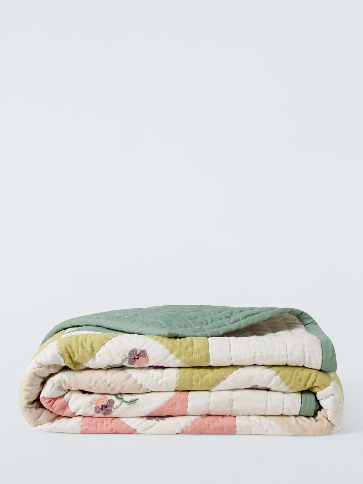 John Lewis x Anine Cecilie Iversen Pansy Quilted Bedspread 220 x 220cm Multi