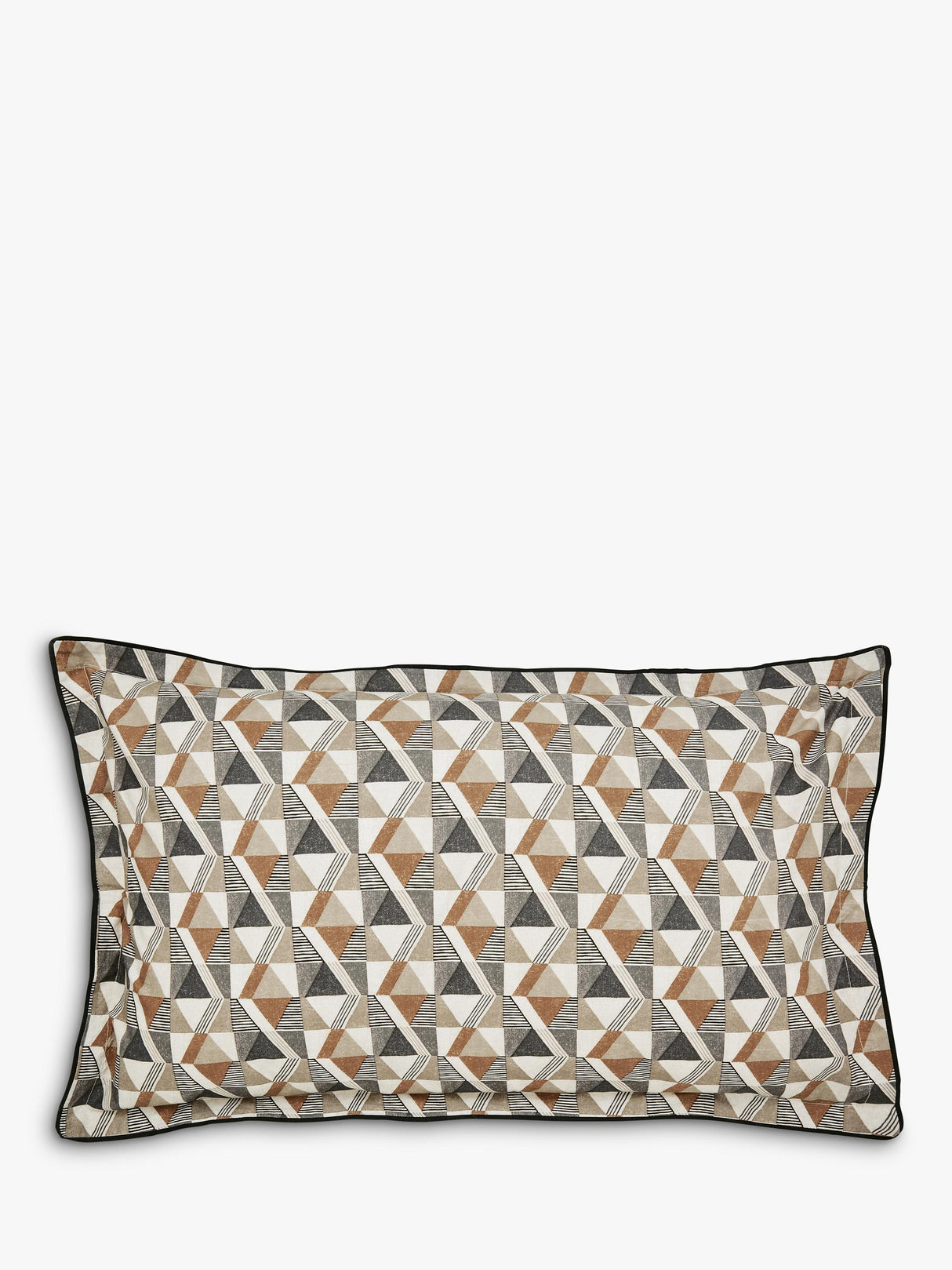 Bedeck of Belfast Harun Super King Duvet Cover Pillow Case Set Charcoal Tan