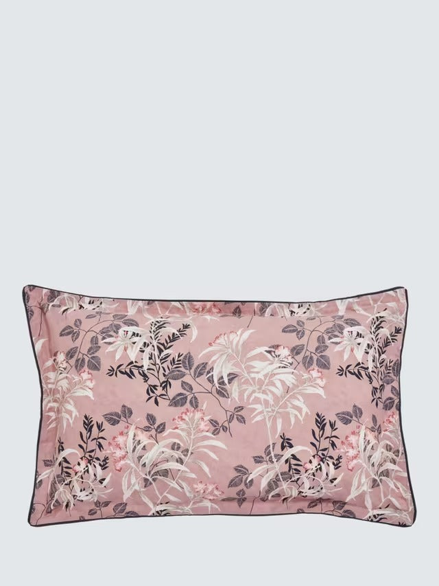 Bedeck of Belfast Katara Cotton Duvet Cover Set - Pink Grey - Super King