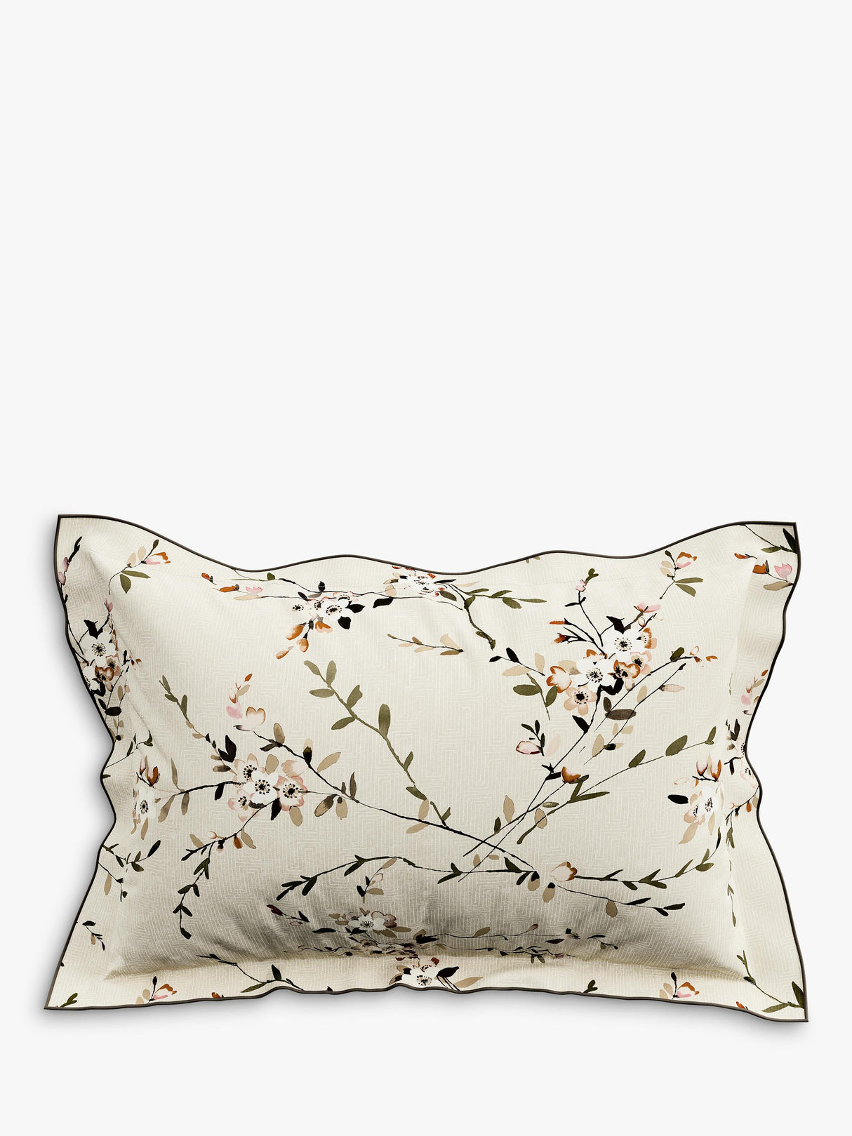 Bedeck of Belfast Rana 200TC Cotton Floral King Duvet Cover Set - Warm Grey