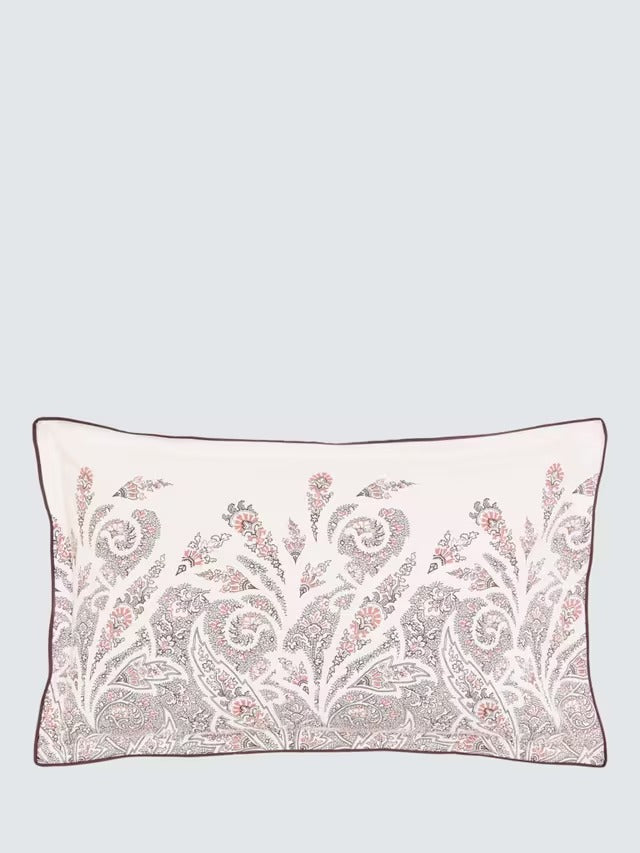 Bedeck of Belfast Umma Paisley Cotton Duvet Cover Set - Pink - Super King