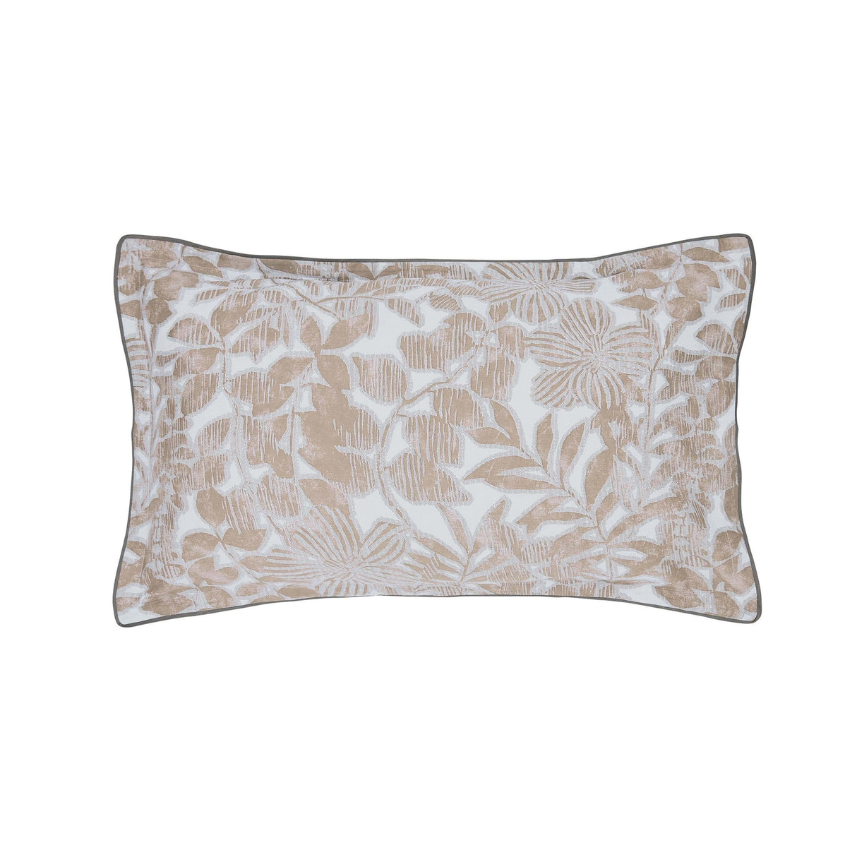 Bedeck of Belfast Zenda Double Duvet Cover Set Cotton Sateen - Charcoal Tan