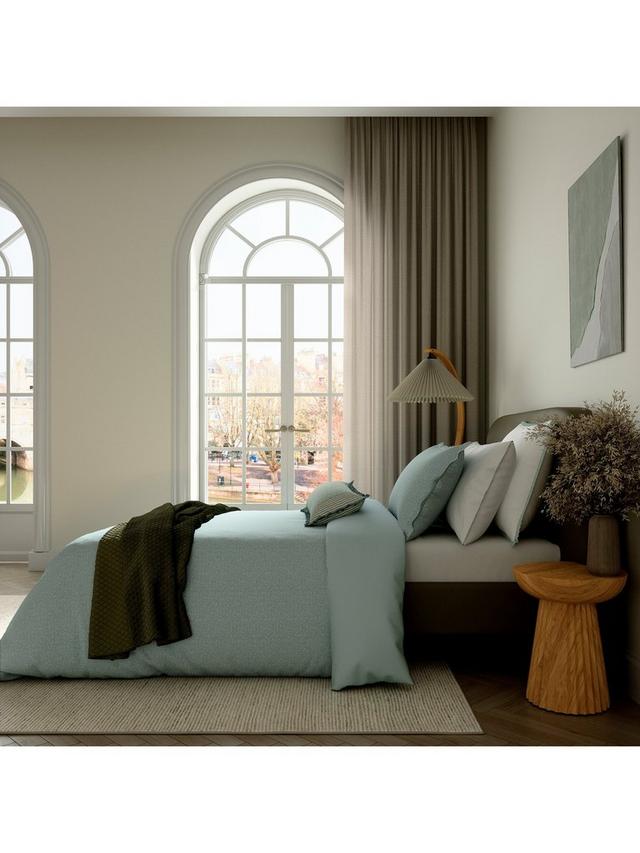 Bedeck of Belfast Emmy King Duvet Cover Set 100% Cotton Sateen - Duck Egg - Kazoop