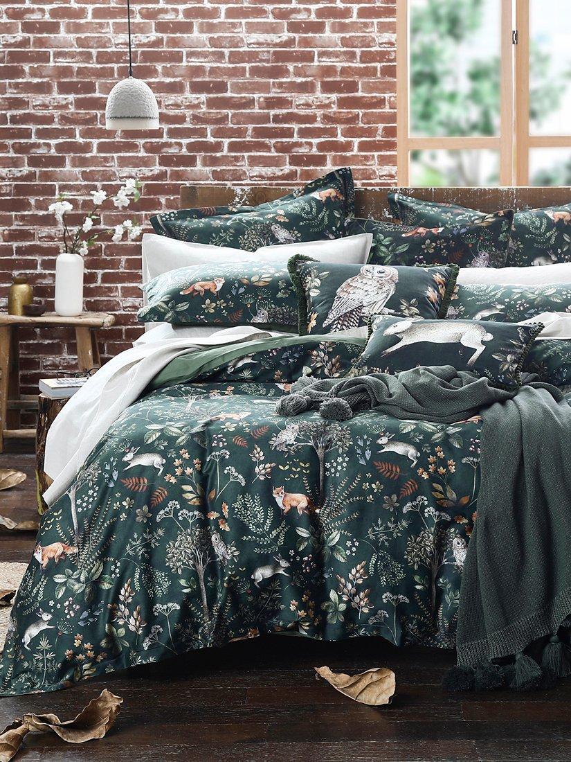MM Linen Briar Cotton Duvet Cover Set - Multi L220 x W260cm - Super King