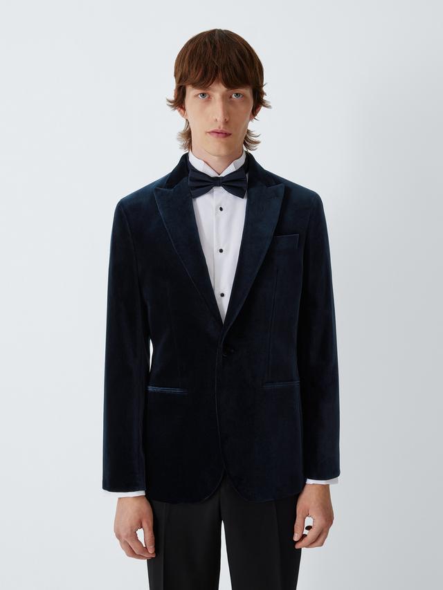 John Lewis Men's Single Breasted Regular Fit Blazer Jacket - 42R - Navy Blue