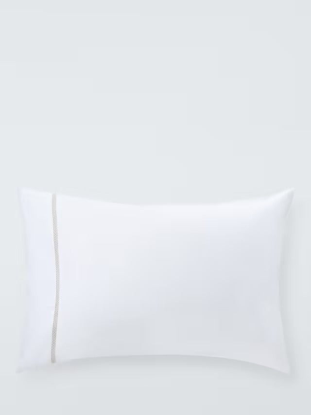 John Lewis Harper 400 Thread Count Cotton King Duvet Cover Natural Champagne