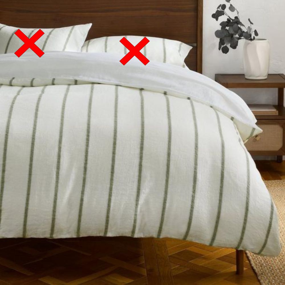 John Lewis Lanark Cotton/Linen Blend Super King Duvet Cover - Green Avocado