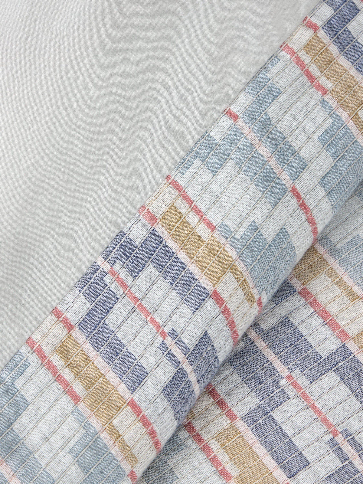 John Lewis Merida Chevron Pure Cotton Jacquard King Duvet Cover Set - Multi