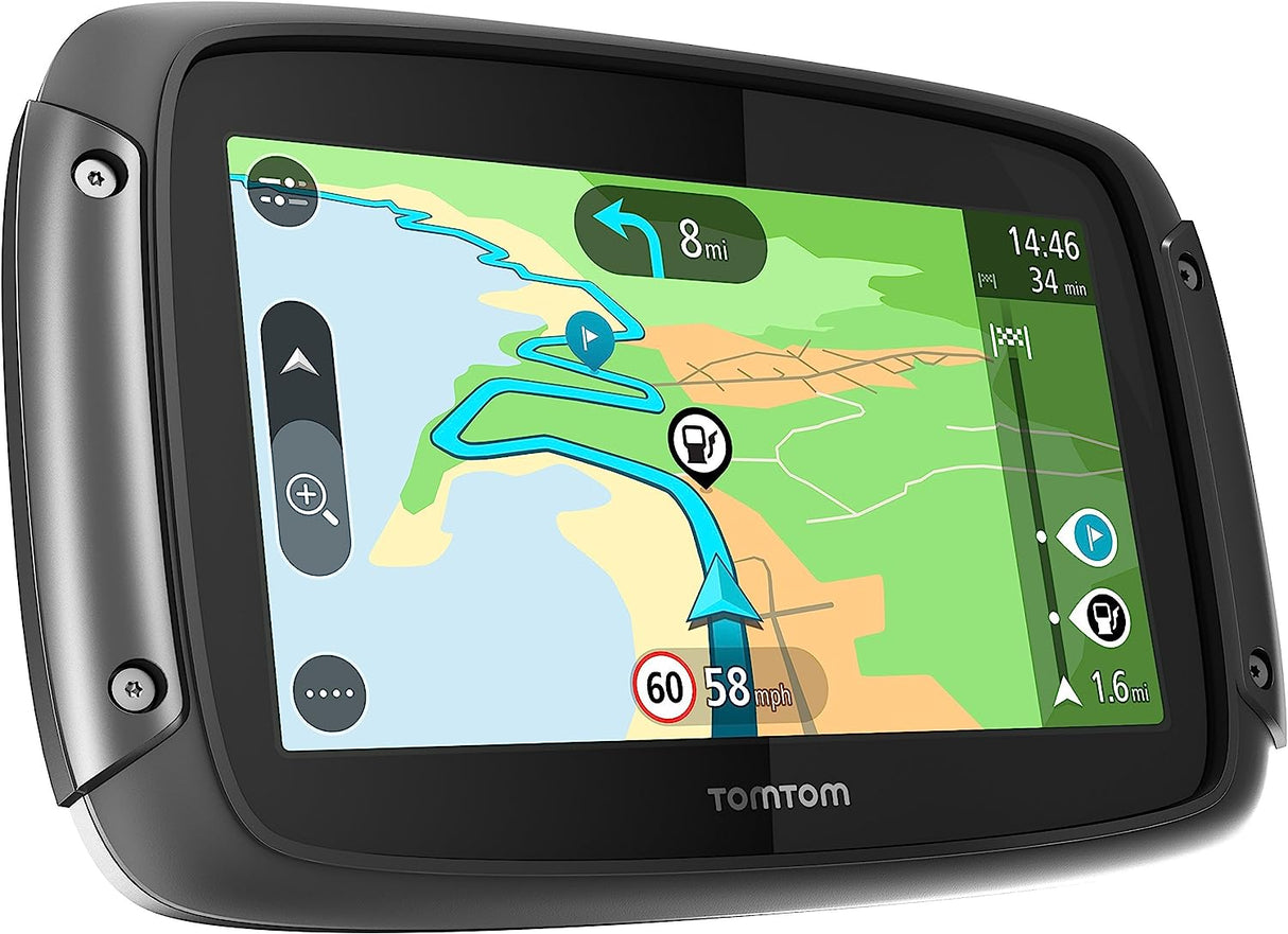 TomTom Rider 420 Smart Motorcycle Bike Sat-Nav 48 European Countries - Black - Kazoop
