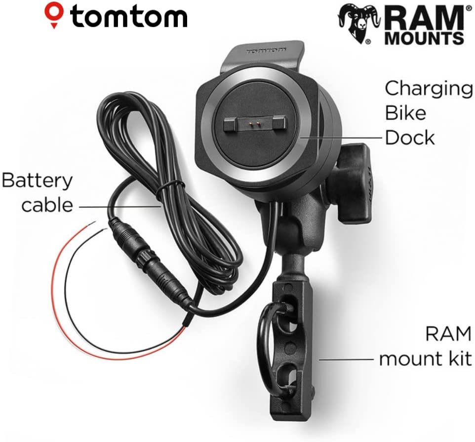 TomTom Rider 500 Motorcycle 4.3" Sat Nav GPS With Europe Maps - Black