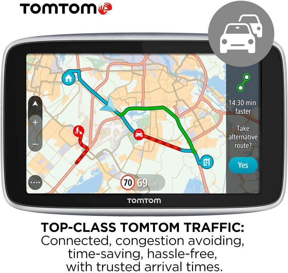 TomTom GO Premium Car Sat Nav 5" World Maps - Black - Kazoop