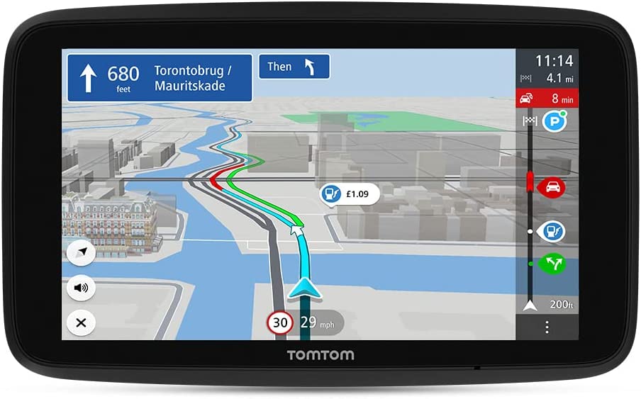 TomTom GO Discover 7" Car Sat Nav with World Maps - Black - Kazoop