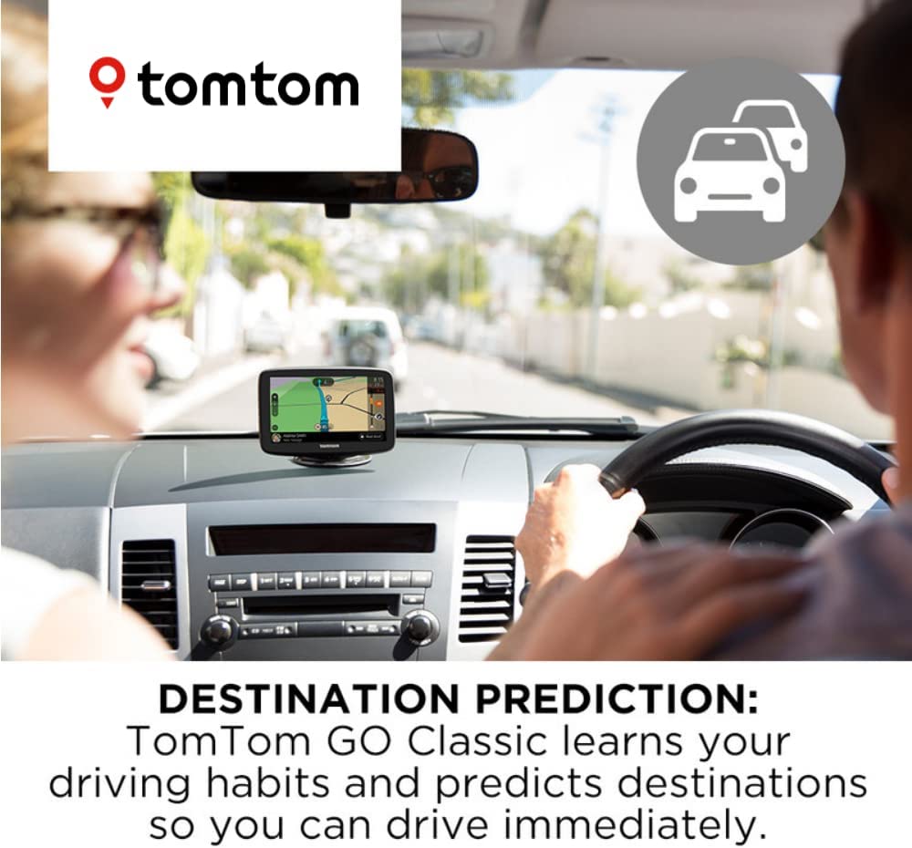 TomTom GO Classic 5" GPS Sat Nav UK, ROI & Full Europe - Black - Kazoop