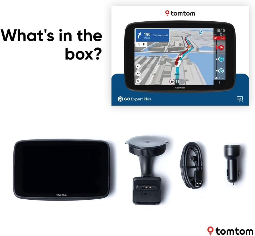 TomTom GO Expert Plus 6" HD Truck & HGV GPS Traffic Sat Nav - World Maps