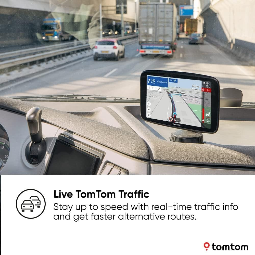 TomTom GO Expert Plus 6" HD Truck & HGV GPS Traffic Sat Nav - World Maps - Kazoop