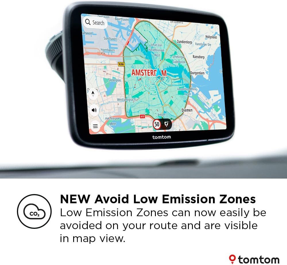 TomTom GO Superior 6" HD Touchscreen Car Sat Nav - World Maps - Kazoop