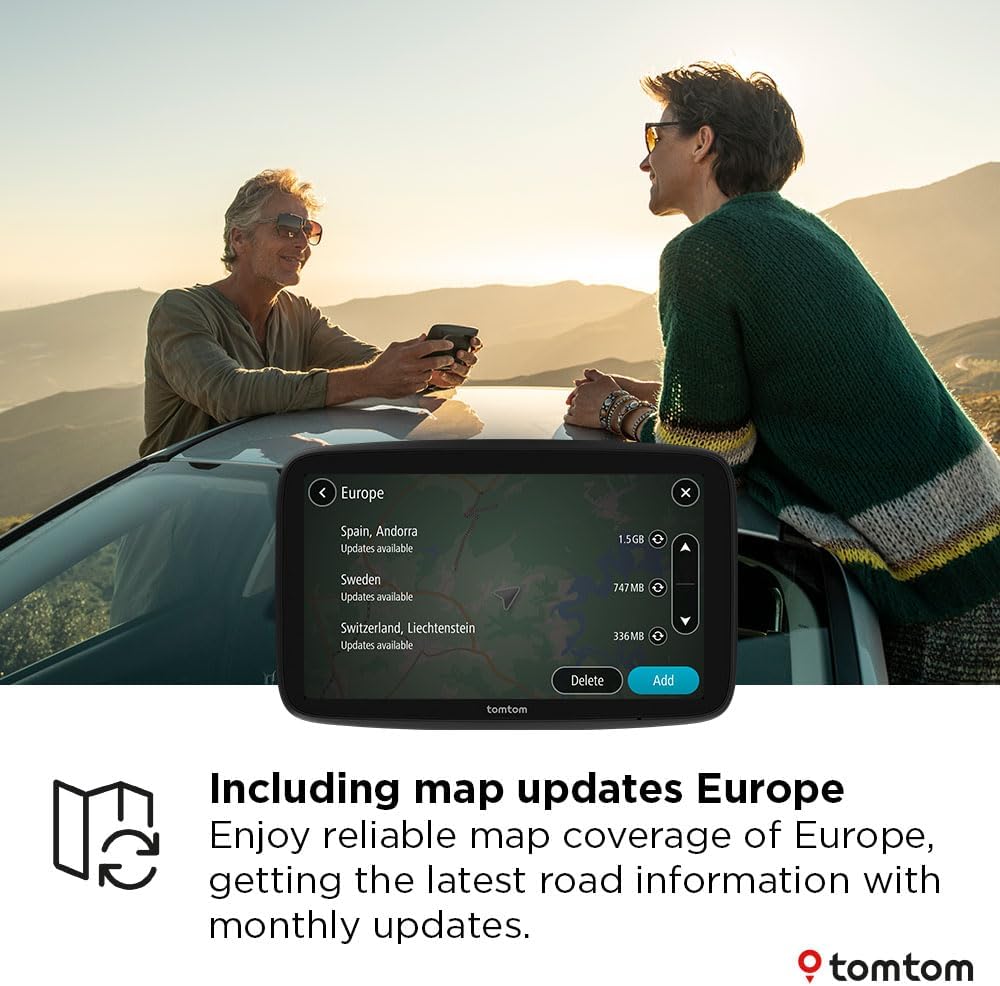 TomTom GO Classic 6'' 2nd Gen Touchscreen UK/ROI & EU Maps Sat Nav - Black