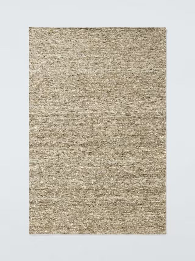 John Lewis Flecks Wool Rich Soft Textured Rug L180 x W120cm - Natural Fleck