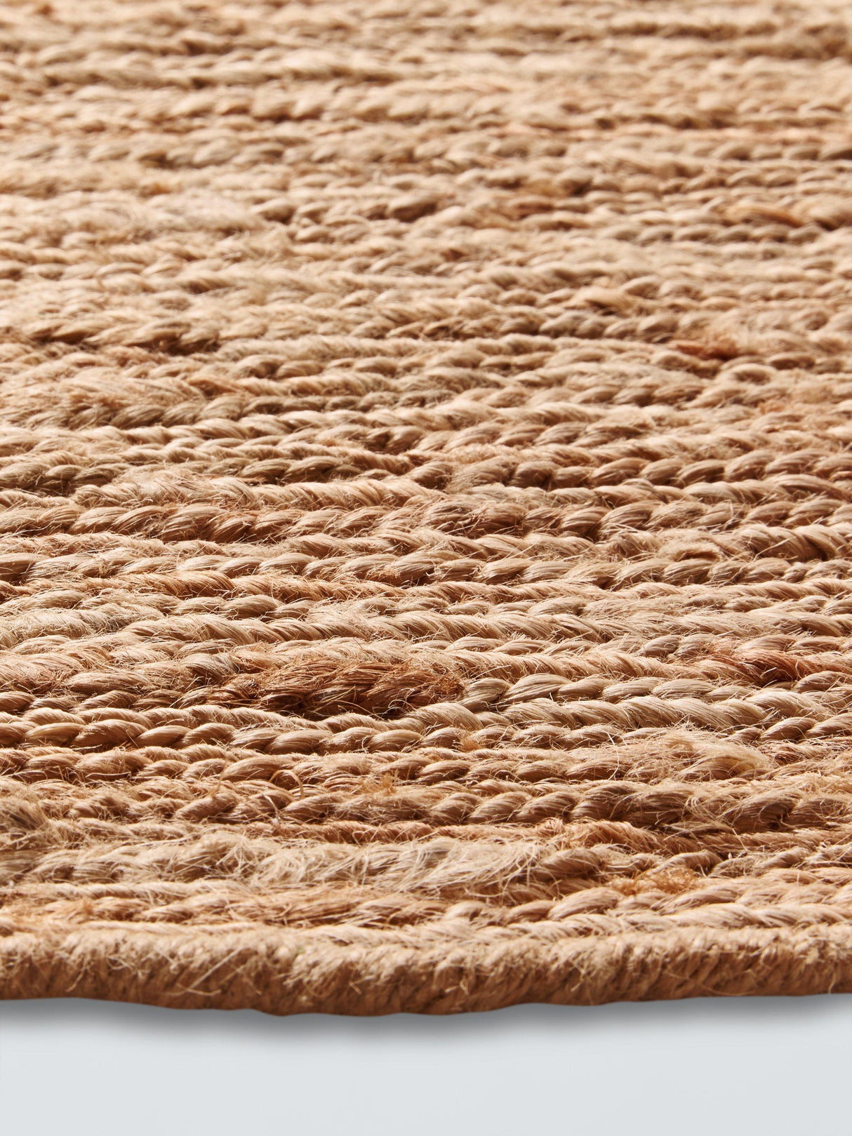 John Lewis Sumak Hand Knotted Textured Jute Rich Rug L240 x W170cm - Natural