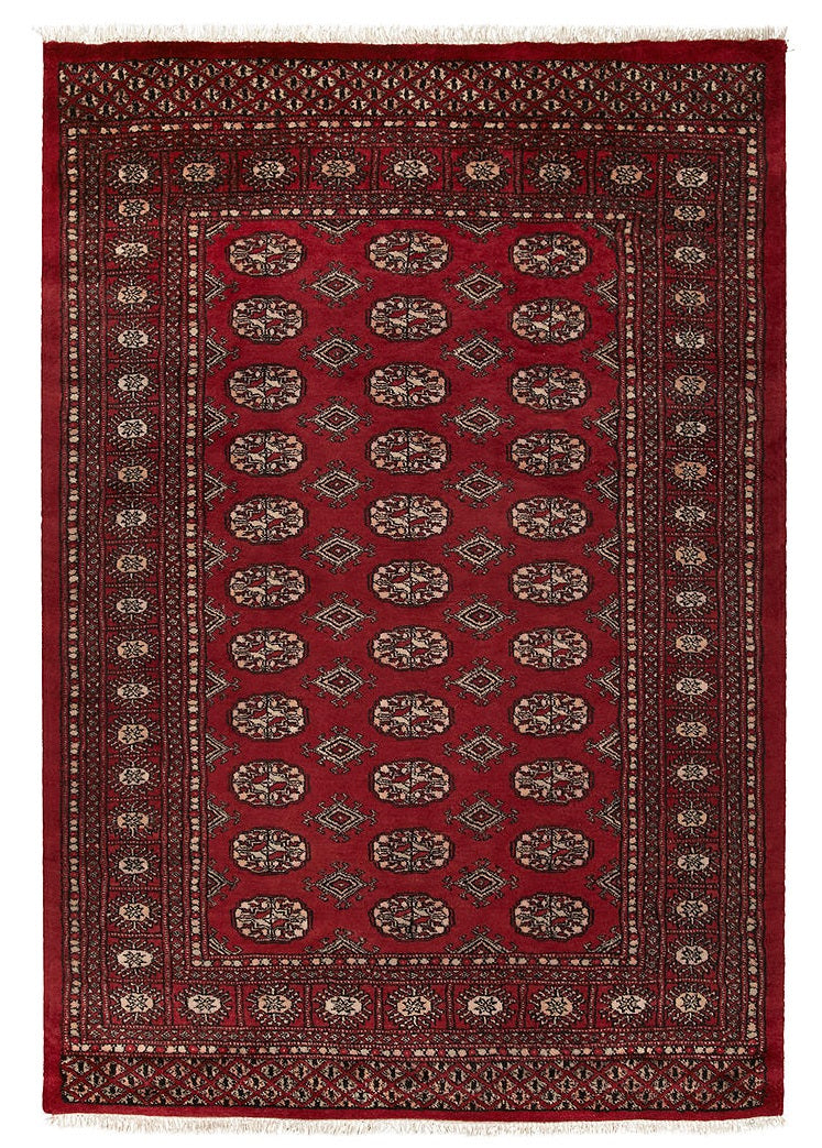 Gooch Luxury Hand Knotted Pakistan Bokhara Wool Rug 185 x 125cm - Red