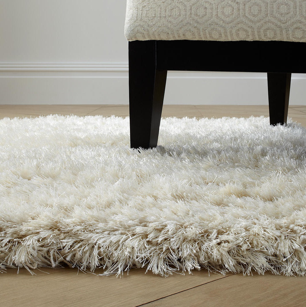 John Leiws Rhapsody Shaggy Rug 230cm x 160cm - Ivory