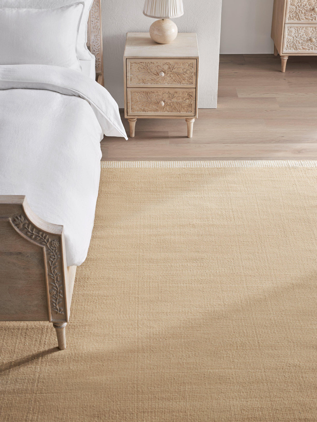 John Lewis Flatwoven Border Hand Woven Rich Runner Rug L240 x W170cm Butter