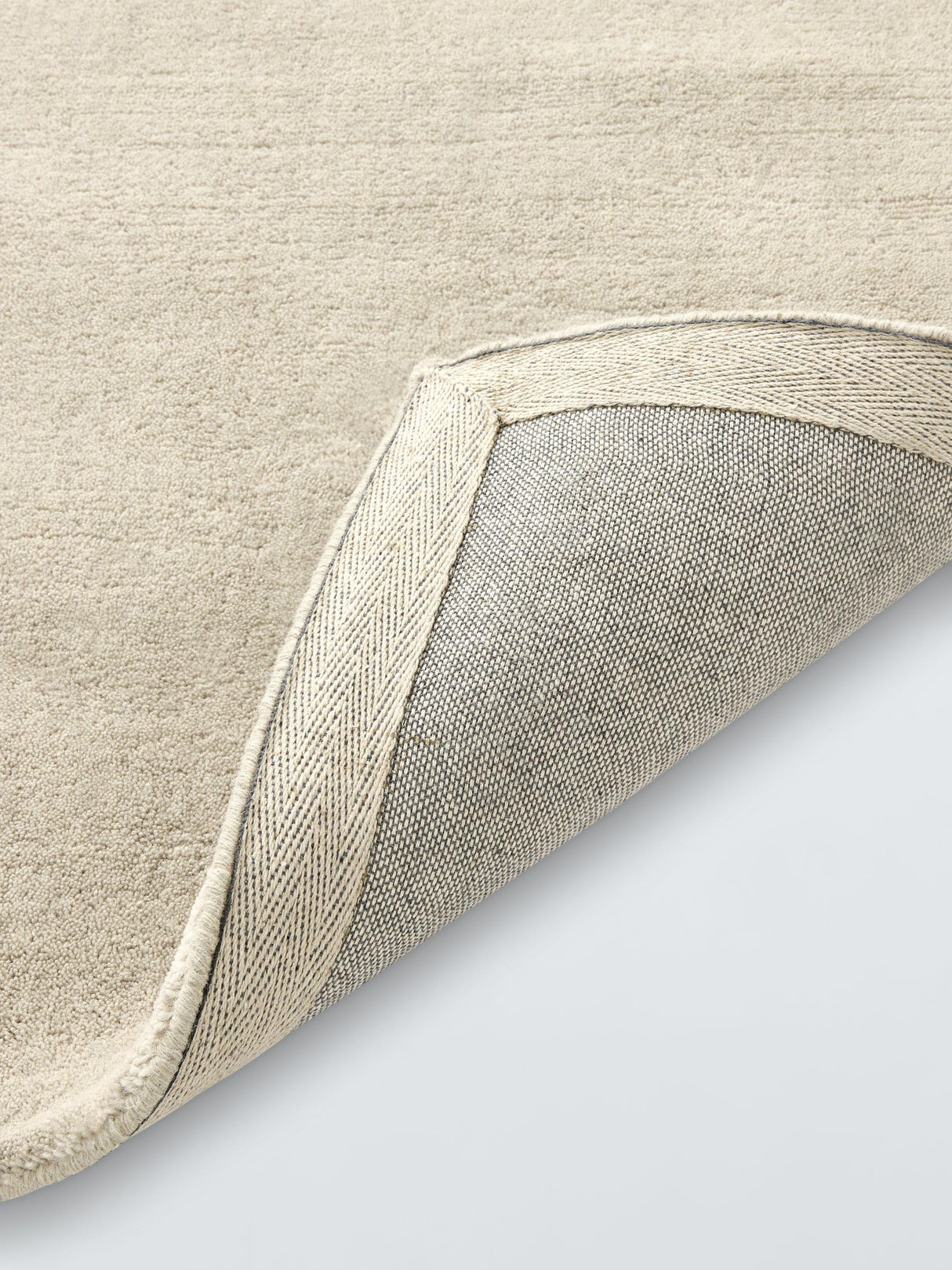 John Lewis Wellington Pure Wool Rectangular Rug Warm Neutral L300 x W200 cm