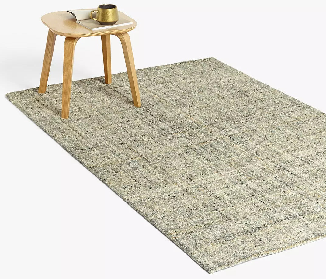 John Lewis Semi Plain 100% Wool Natural Loop Indoor Rug - L180 x W120cm