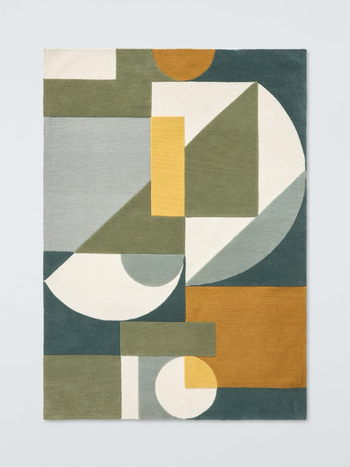 John Lewis Soren Hand Tufted Pure Wool Rectangular Rug L240 x W170cm - Green