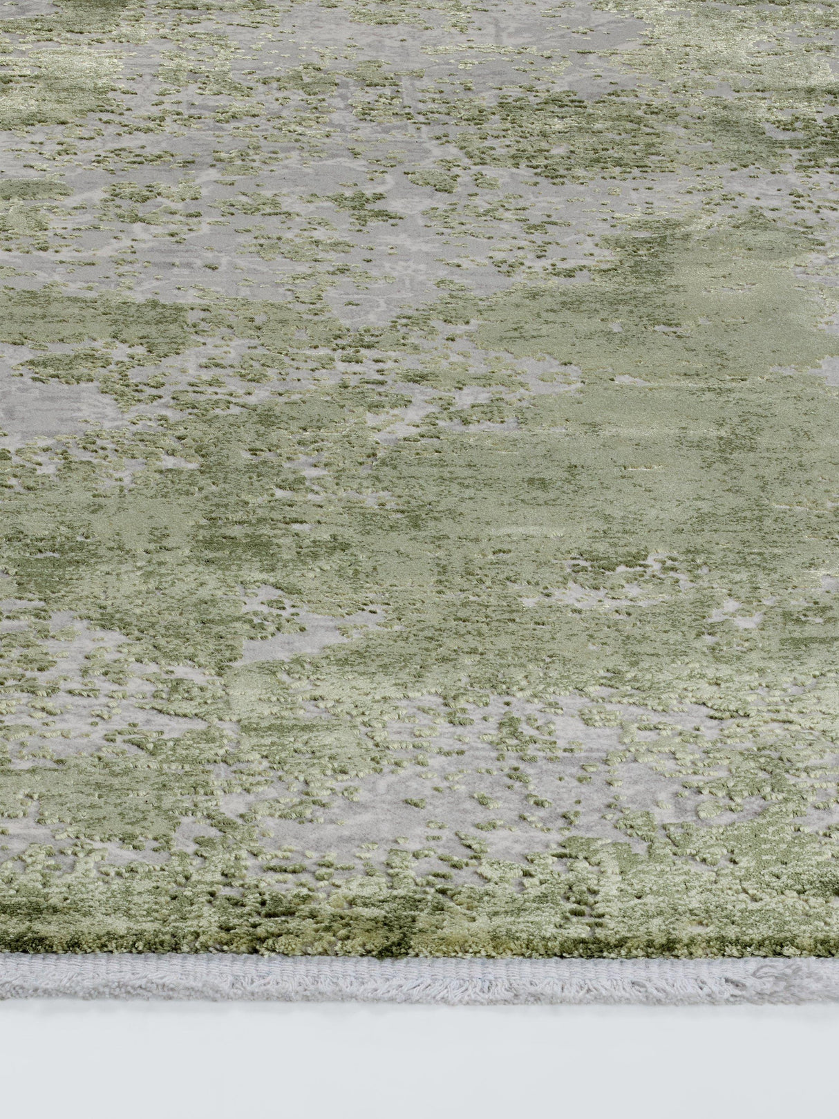John Lewis Distressed Kazak Abstract Rectangular Rug L180 x W120cm - Green