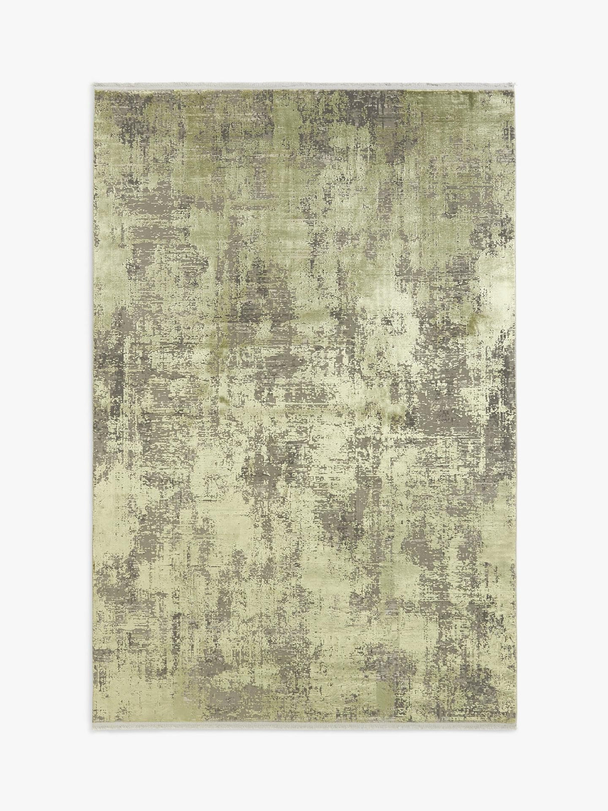 John Lewis Ombre Distressed Rectangular Abstract Rug L180 x W120cm - Green