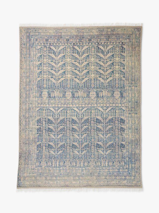 West Elm Gabi Reversible Persian Inspired Rug - Indigo - Size 152 x 240cm