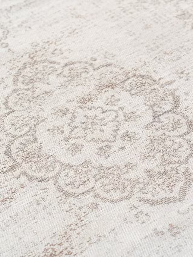 Louis De Poortere Medallion Traditional Rectangular Rug 180 x 120 cm - Grey