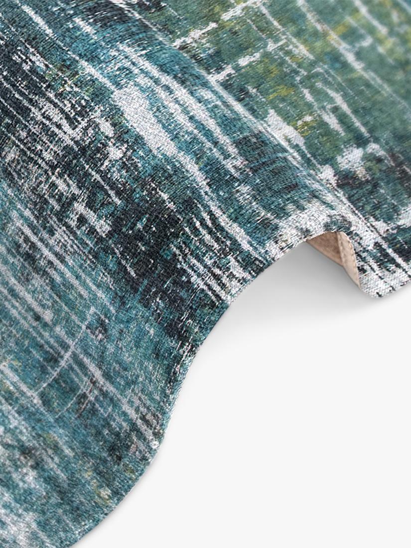Louis De Poortere Streaks Machine Washable Abstract Rug 200 x 140cm - Green