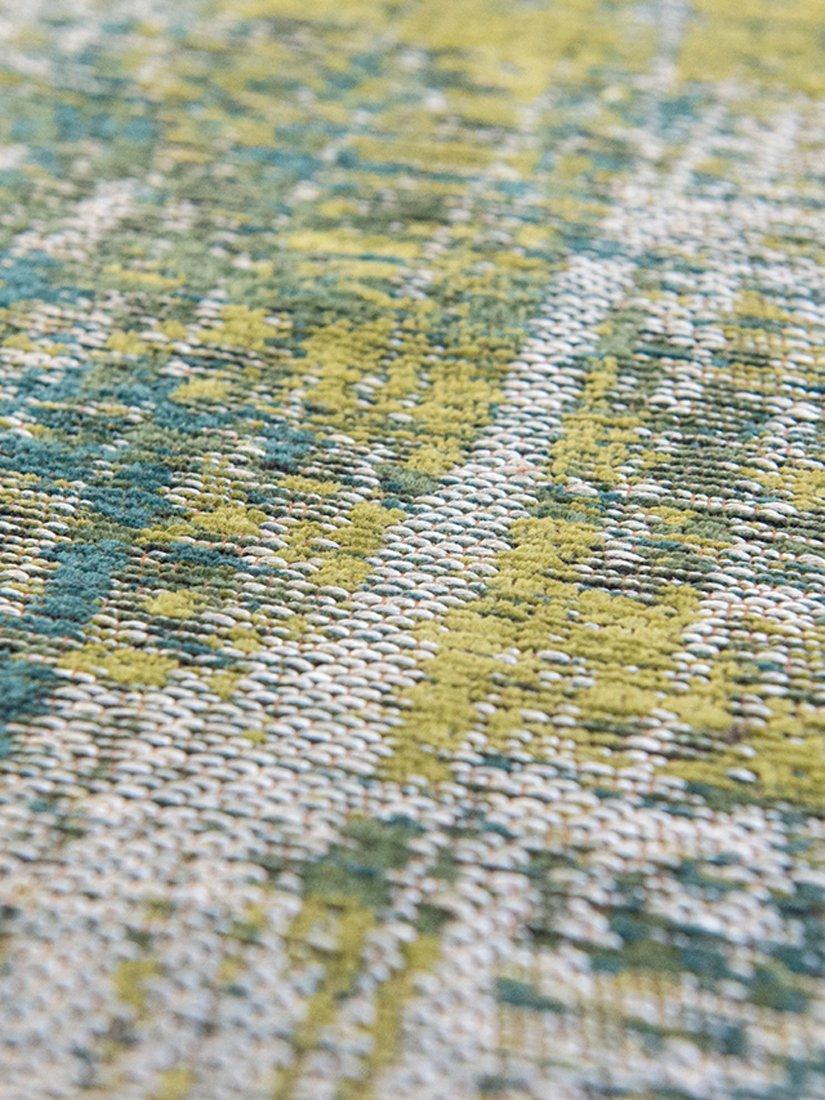 Louis De Poortere Streaks Machine Washable Abstract Rug 200 x 140cm - Green